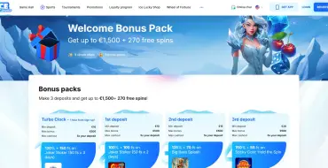 Up to €1,500 and 270 free spins on your first three deposits at Ice Casino: Ice Online Casino