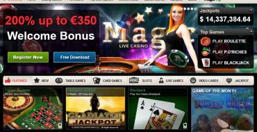 Magic Red Casino: Main Page