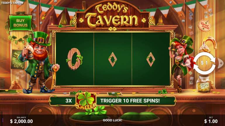 Slot's design in Teddy’s Tavern Teddy’s Tavern
