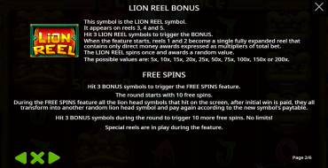 5 Lions Dance: Free spins and/or respins
