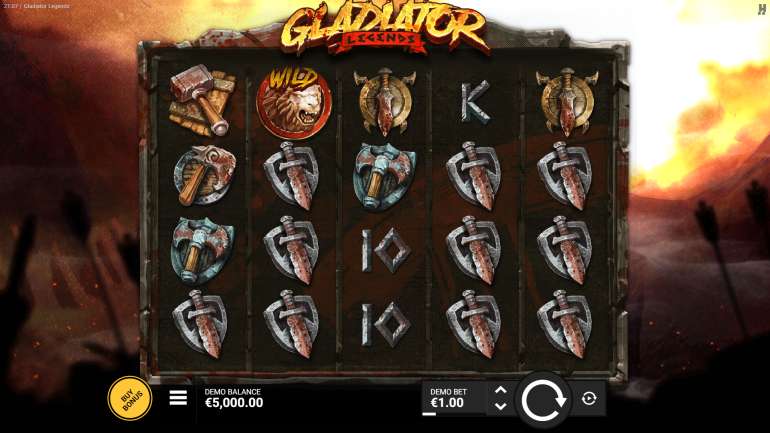 Slot's design in Gladiator Legends Gladiator Legends