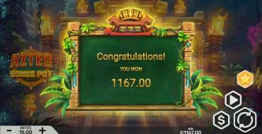 Aztec Bonus Pot: Winnings