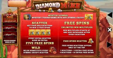 Diamond Mine Megaways Jackpot King: Free spins and/or respins