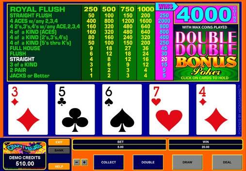 Double Double Bonus Poker online