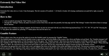 Extremely Hot: Rules