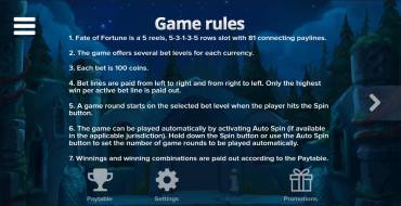 Fate of Fortune: Rules