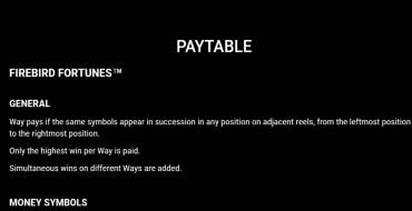 Firebird Fortunes: Rules