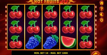 Hot Fruits 100: Slot machine