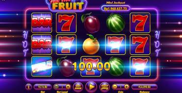 Hot Hot Fruit: Main playing field