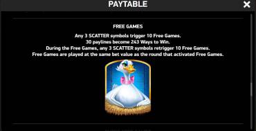 J Mania Golden Eggs: Free spins and/or respins