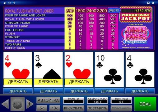 Joker Poker Progressive online