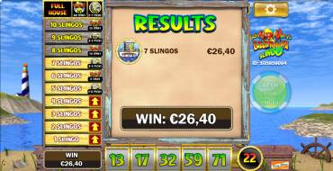 Lucky Larry`s Lobstermania Slingo: Winnings