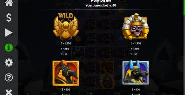 Maze of Osiris: Paytable