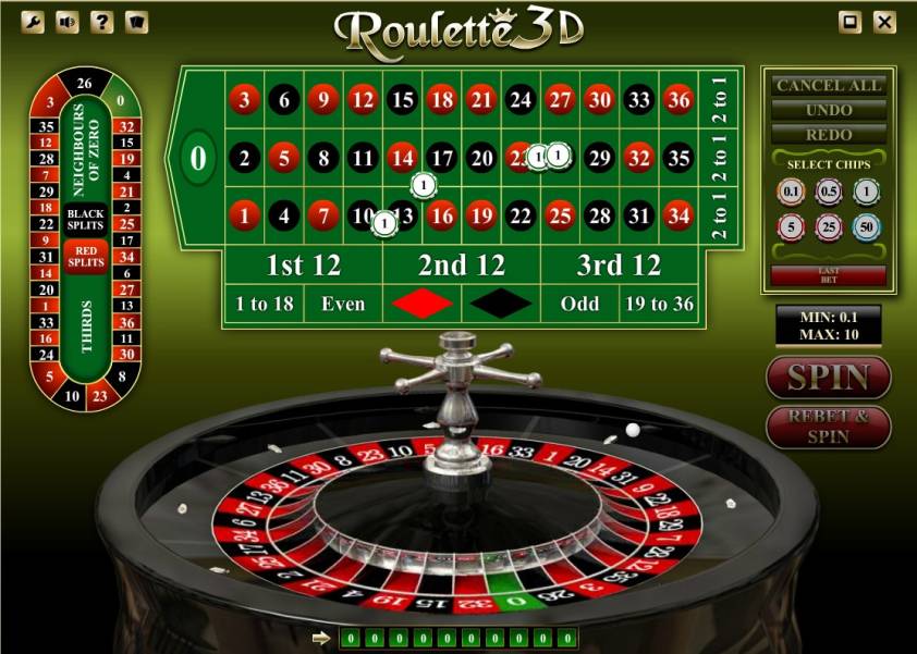 Roulette 3D online