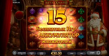 Royal Xmass 2: Free spins and/or respins