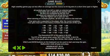 The Dog House – Royal Hunt: Payout table