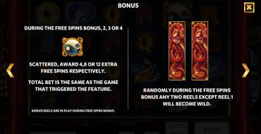 The Legendary Red Dragon: Free spins and/or respins