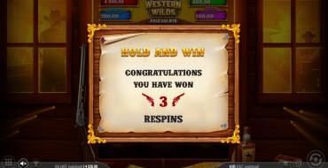 Western Wilds Hold & Win: Free spins and/or respins
