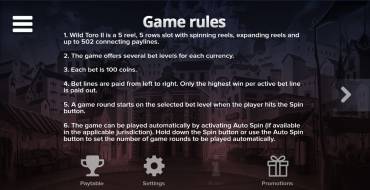 Wild Toro 2: Rules