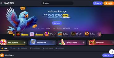 50 freespins for new players at Martin Casino: Martin Online Casino