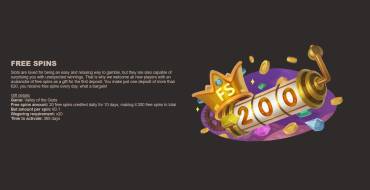 Set of 200 freespins for the first deposit at JoyCasino: JoyCasino