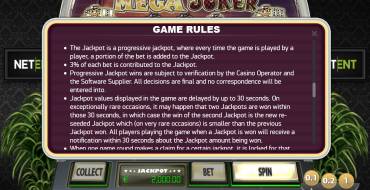 Mega Joker: Mega Joker rules