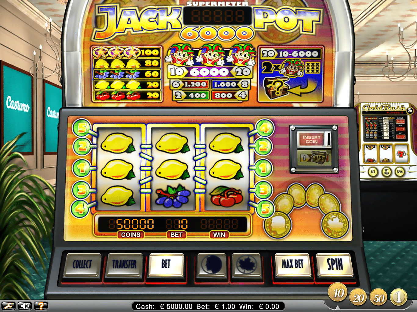 Slot machines Slot machine Supermeter Jackpot 6000